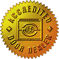 This is the seal showing that Entry Systems is an Accreditated Door Dealer with the International Door Association.