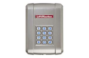 This is an image of a KPW250 Wireless garage door Keypad.