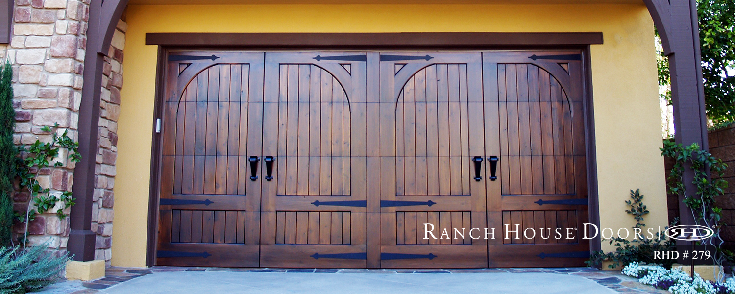 This is an image of a Spanish style garage door in Coto De Caza, CA.