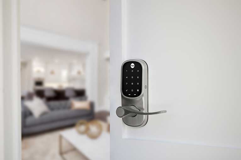 This is an image of a Liftmaster Smart Keypad Lever.