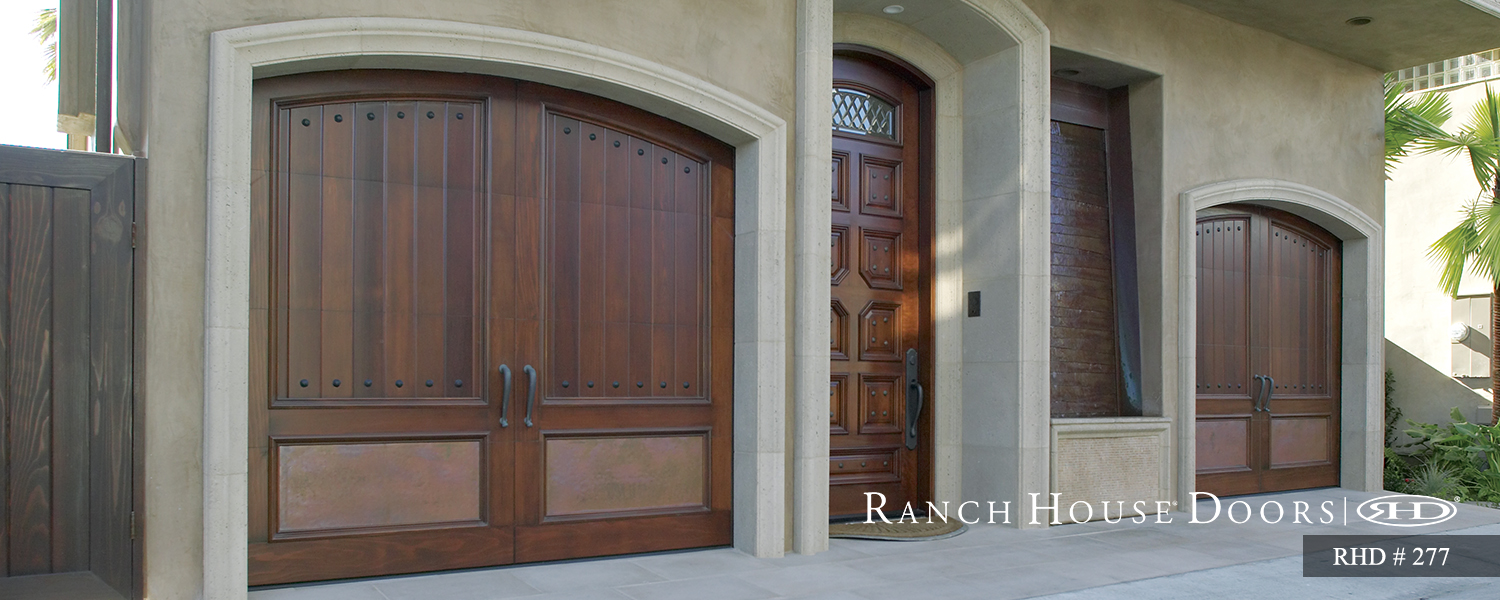 This is an image of a Spanish style garage door in San Clemente, CA.