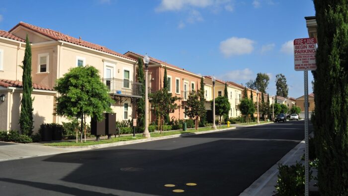 This is an image of apartment homes in Irvine, Orange County, California.