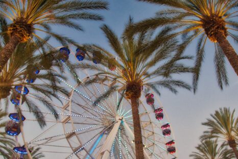 This is an image of the ferris wheel at Irvine Spectrum in Orange County, CA.